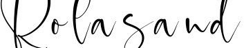 Rolasand字体预览