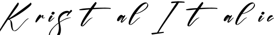 Kristal Italic字体预览