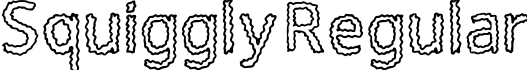 Squiggly Regular字体预览