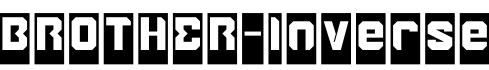BROTHER-Inverse字体预览图