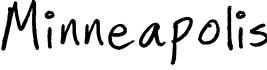 Minneapolis字体预览