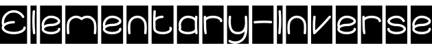 Elementary-Inverse字体预览图