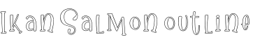 Ikan Salmon outline字体预览图
