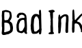 Bad Ink字体预览图