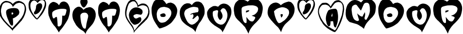 P'tit Coeur d'Amour字体预览图