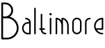 Baltimore预览字体图片