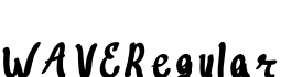 WAVERegular字体预览