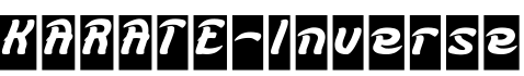 KARATE-Inverse字体预览图