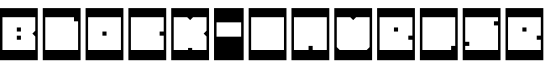 BLOCK-Inverse字体预览图