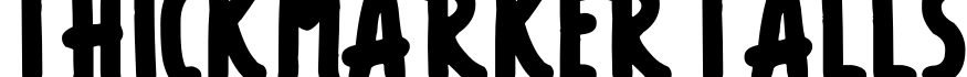 Thick Marker Talls字体预览图