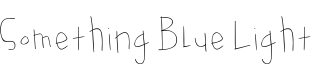 Something Blue Light字体预览图