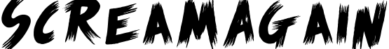 Scream Again字体预览图