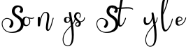 Songs Style字体预览图