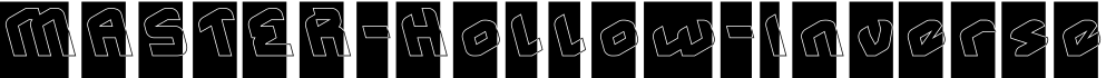 MASTER-Hollow-Inverse字体预览图