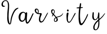 Varsity字体预览
