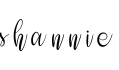 shannie字体预览图
