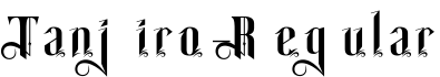 Tanjiro-Regular字体预览
