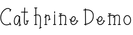 Cathrine Demo字体预览