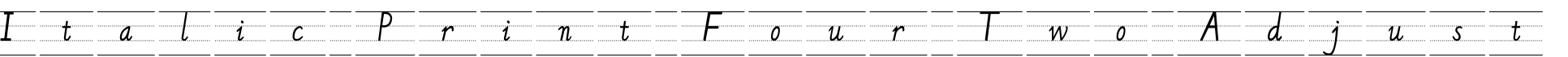 Italic Print Four Two Adjust字体预览图