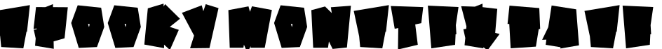 SPOOKY MONSTER BASE字体预览图