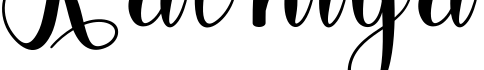 Kathiya字体预览图