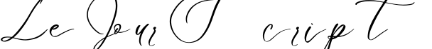 Le Jour Script字体预览图