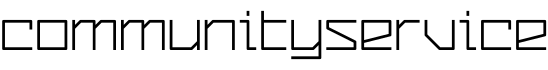 CommunityService字体预览