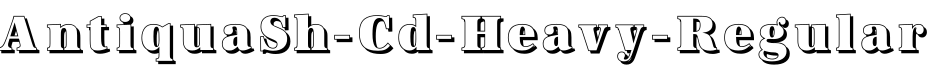 AntiquaSh-Cd-Heavy-Regular字体预览图