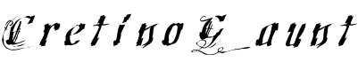 Cretino Gaunt预览字体图片