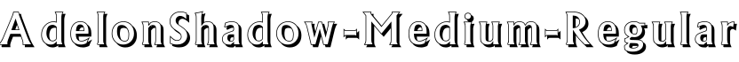AdelonShadow-Medium-Regular字体预览