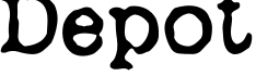 Depot字体预览图