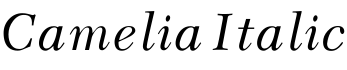 Camelia Italic预览字体图片