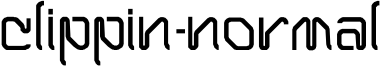 Clippin-Normal字体预览图