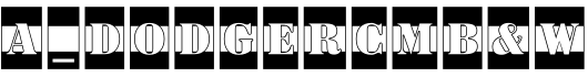 a_DodgerCmB&W字体预览图
