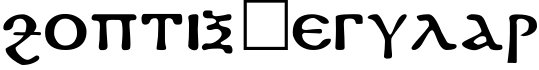 Coptic Regular字体预览
