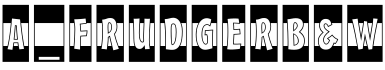 a_FrudgerB&W字体预览图