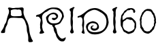 ARIDI60字体预览图