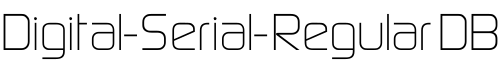 Digital-Serial-Regular DB字体预览图