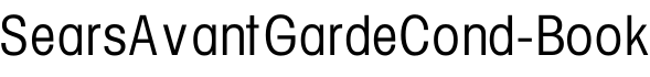 SearsAvantGardeCond-Book字体预览图