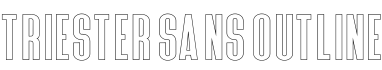 Triester Sans Outline字体预览图