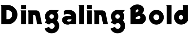 Dingaling Bold字体预览