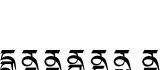 Dedris-d字体预览图