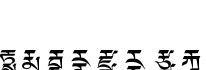 Dedris-f1字体预览图