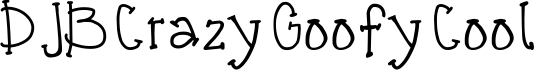 DJB Crazy Goofy Cool字体预览图