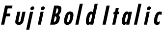Fuji Bold Italic字体预览