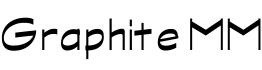 Graphite MM字体预览图