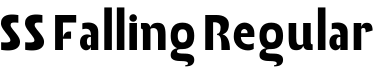 SS Falling Regular字体预览图
