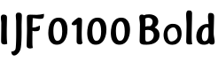 IJF0100 Bold字体预览