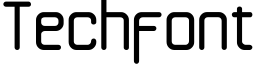 Techfont字体预览