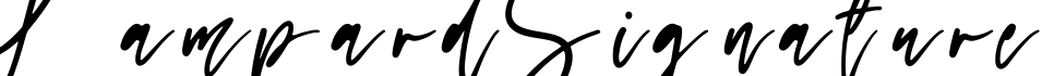 Lampard Signature字体预览